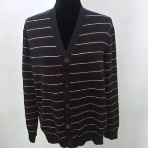 Gap cotton stripe cardigan M